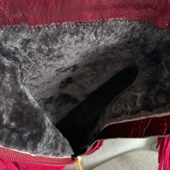 Loriblu Suede Fringe Platform Heeled Ankle Boots - Picture 12 of 16